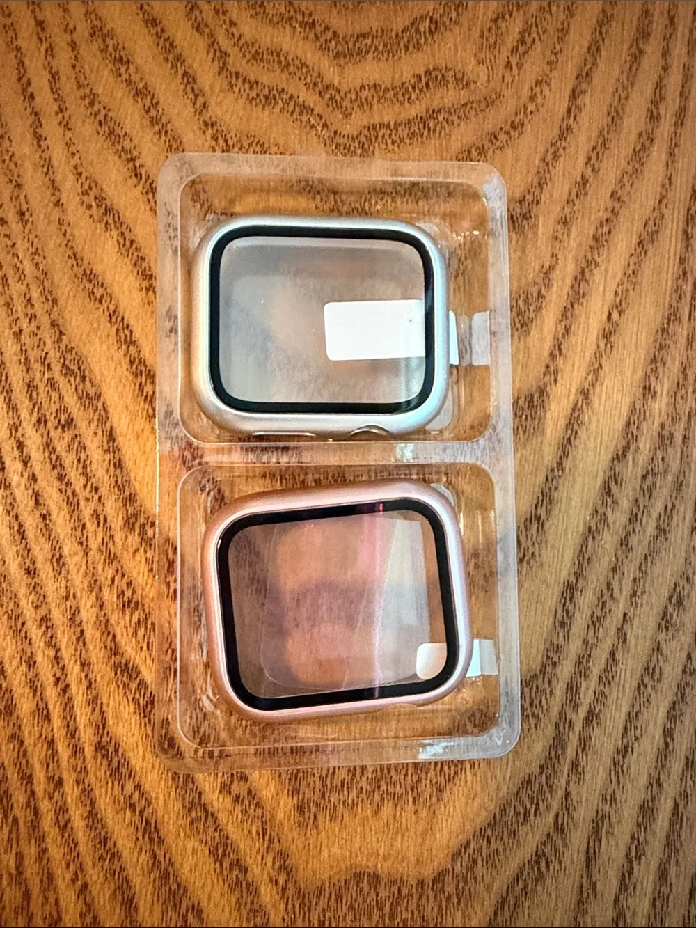 Clear Protective Screen Covers for AppleWatch — Silver & Rose Gold
